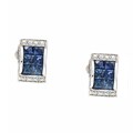 Encore by Le Vian 18k Gold Sapphire and 1/10ct TDW Diamond Earrings (H-I, ...