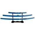 Whetstone Sky Samurai Sword Set with Stand (Set of 3)