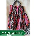 Just Girls Pink Zebra Halter Dress