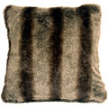 Amur Wolf Faux Fur Throw Pillow