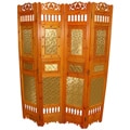 Phat Tommy Decorative 4-panel 2-sided 'Shabby Chic' Room Divider Screen