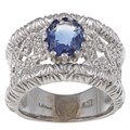 Encore by Le Vian 18k Gold Sapphire and 1/3ct TDW Diamond Ring (H-I, SI1-SI2)