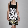 Jessica Howard Women's Pleated Empire Neck Dress