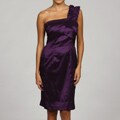 Jessica Howard Women's Ruffled One-Shoulder Dress