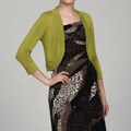 Jessica Howard Women's Petite Avocado Sweater