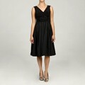Jessica Howard Women's Petite Ruched Waist Dress