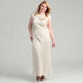 Jessica Howard Women's Plus Size Ruffled Dress