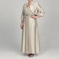 Jessica Howard Women's Plus Size 2-piece Ruche Drape Dress