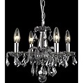 Crystal 62272 4-light Silver Shade Chandelier
