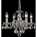 Crystal 62258 4-light Golden Teak Chandelier