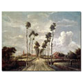 Meindert Hobbema 'The Avenue at Middelharinis, 1689' Canvas Art