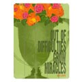 Accommodating article on antique Signed Artehouse 'Out of Difficulties Grow Miracles' Wood Sign