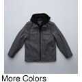 Black Rivet Big Boy's Wool Blend Hooded Coat FINAL SALE