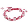 La Preciosa Rose Quartz Bead Macrame Bracelet