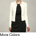 Cyrus Women's Pearl-embellished Sweater Cardigan FINAL SALE