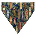 Ruff Stuff USA Blue with Surfboards Dog Collar Bandana