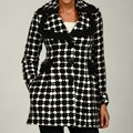 Kensie Women's Wool-blend Notch Collar Trench Coat