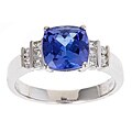 Dyach 14k White Gold Tanzanite and 1/4ct TDW Diamond Ring (G-H) (I1-I2)