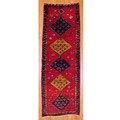 Compelling information on Persian HandKnotted carpet Persian Hand-knotted Red/ Navy Hamadan Wool Rug (3'6 x 10')
