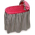 Embrace Bassinet with Black and Pink Bedding
