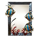 Large Metal Fish Wall Mirror