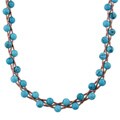Silvermoon Copper Howlite Bead Woven Necklace