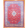 Persian Hand-knotted Red/ Ivory Mahal Wool Rug (10' x 13')