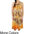 Women's Tie Dye Inspired Halter Dress (Nepal)