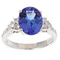 Dyach 14k White Gold Tanzanite and 2.5ct TDW Diamond Ring (G-H, I1-I2)