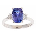 Dyach 14k White Gold Tanzanite and 1/4ct TDW Diamond Ring (G-H, I1-I2)