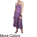 Women's Tribal-print Keyhole Halter Dress (Nepal)