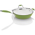 Michele B by Fagor Lemon-Lime Enameled Cast Iron 4.5-quart Chicken Fryer