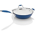 Michele B by Fagor Blue Enameled Cast Iron 4.5-quart Chicken Fryer