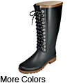 Rugged Shark Women's Raindeers Fashion Plaid Rainboots