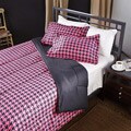 Pink/ Black Houndstooth Twin-size Comforter Set