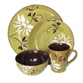 American Atelier Mirabel Green 16-piece Dinnerware Set