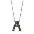 MARC Sterling Silver Marcasite Initial 'A' Necklace