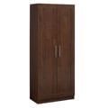 Akadahome Multipurpose Walnut 72-inch Storage Cabinet