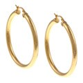 Stainless Steel Goldtone 40-mm Hoop Earrings