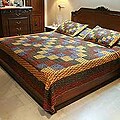 Handcrafted Cotton 'Sensational' Bedspread Set (India)