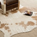 Handpicked Hacienda Brown Cowhide Leather Rug (5' x 7')
