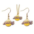 Los Angeles Lakers Necklace and Dangle Earring Charm Set