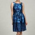 Eliza J Women's Sleeveless Beaded Waist Paper Bag Dress