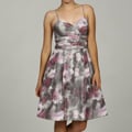 Eliza J Women's Skinny Strap Teired Pleated Dress