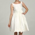 Eliza J Women's Ivory Beaded Floral Embellished Dress