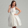 Eliza J Women's Ivory Beaded Floral Embellished Dress