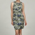 Eliza J Women's Petite Floral Bead Embellished Dress