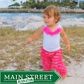 Mia Belle Baby Girl's Dressy Hot Pink Infant Lace Pants