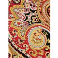 Hand-hooked Charlotte Red/Black Rug (5' x 7'6)