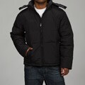 London Fog Men's Black Down-filled Hooded Coat